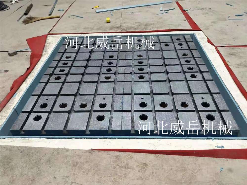 大型鑄鐵平臺半成品工作臺廠家HT250材質定制異性鑄鐵平臺