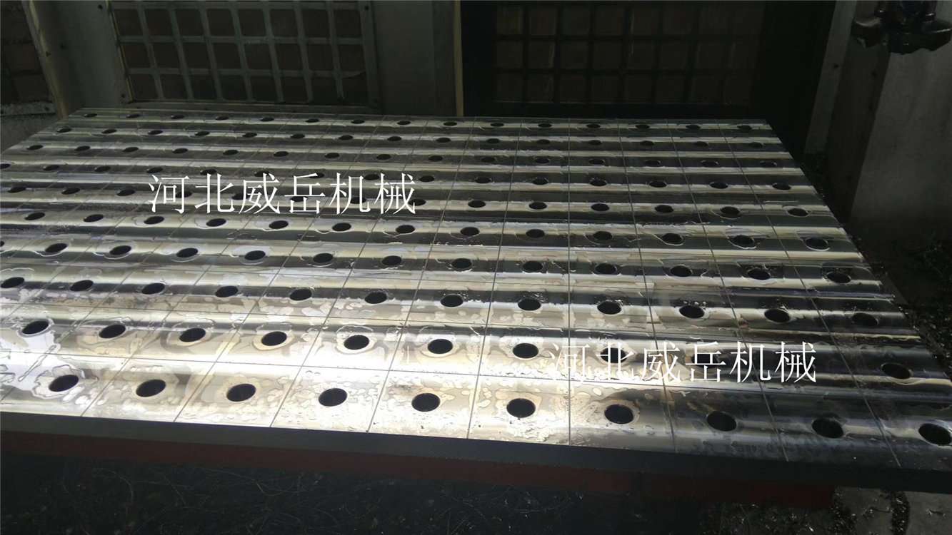 浙江落地鏜平臺多孔帶槽 焊接平臺 大型鑄鐵平臺穩(wěn)定耐壓